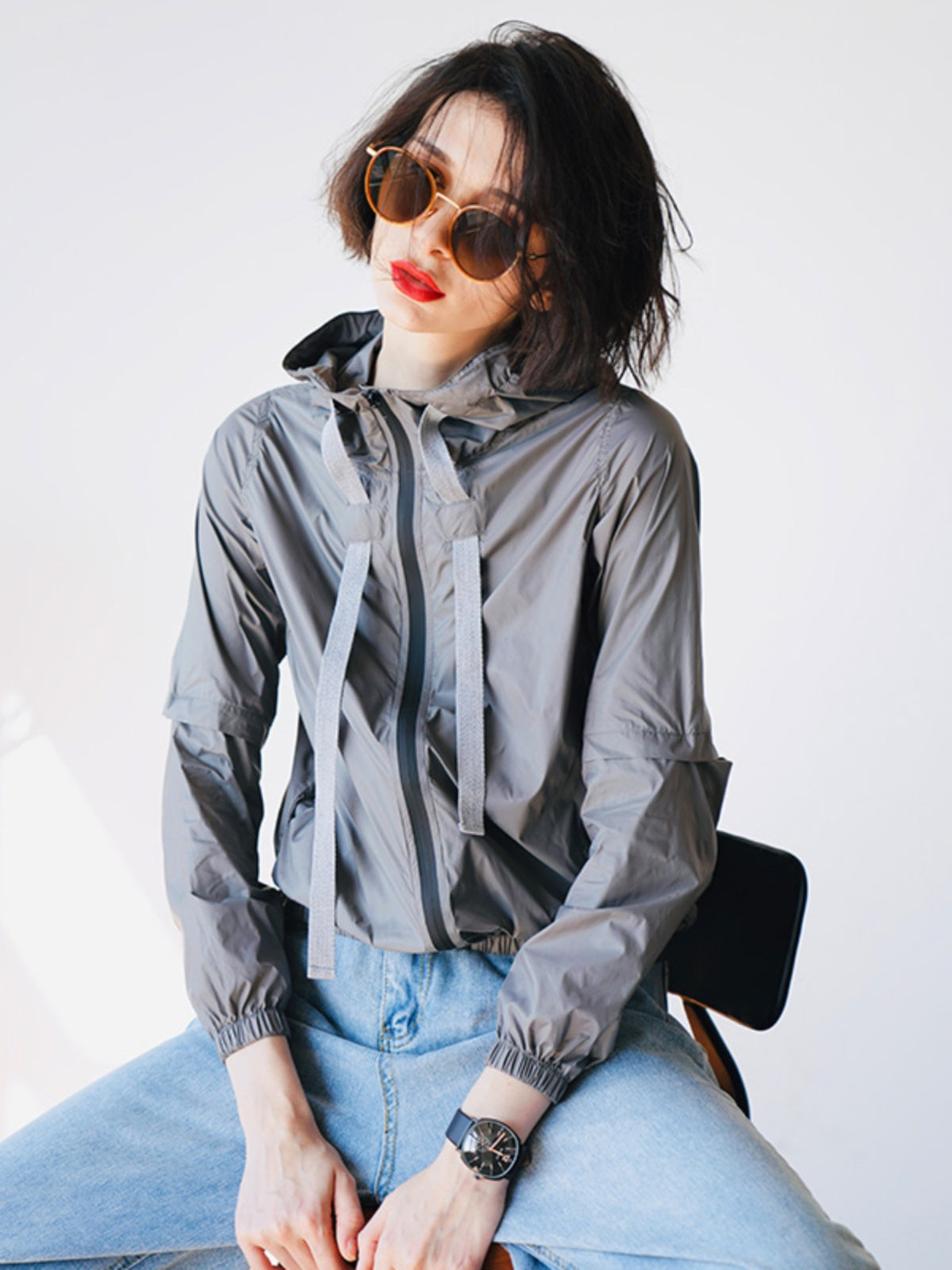 Heavy Industry Design Long Sleeve Sunscreen Clothes for Women Summer New Short and Thin Jackets for Women Air Conditioning Shirts