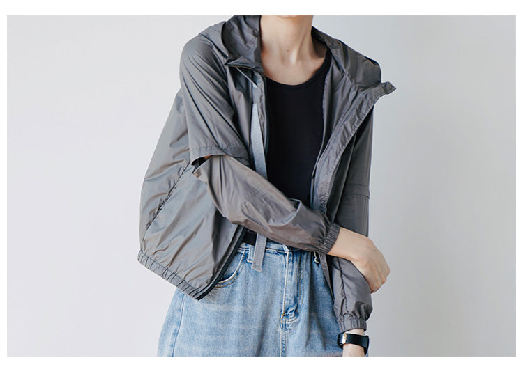 Heavy Industry Design Long Sleeve Sunscreen Clothes for Women Summer New Short and Thin Jackets for Women Air Conditioning Shirts