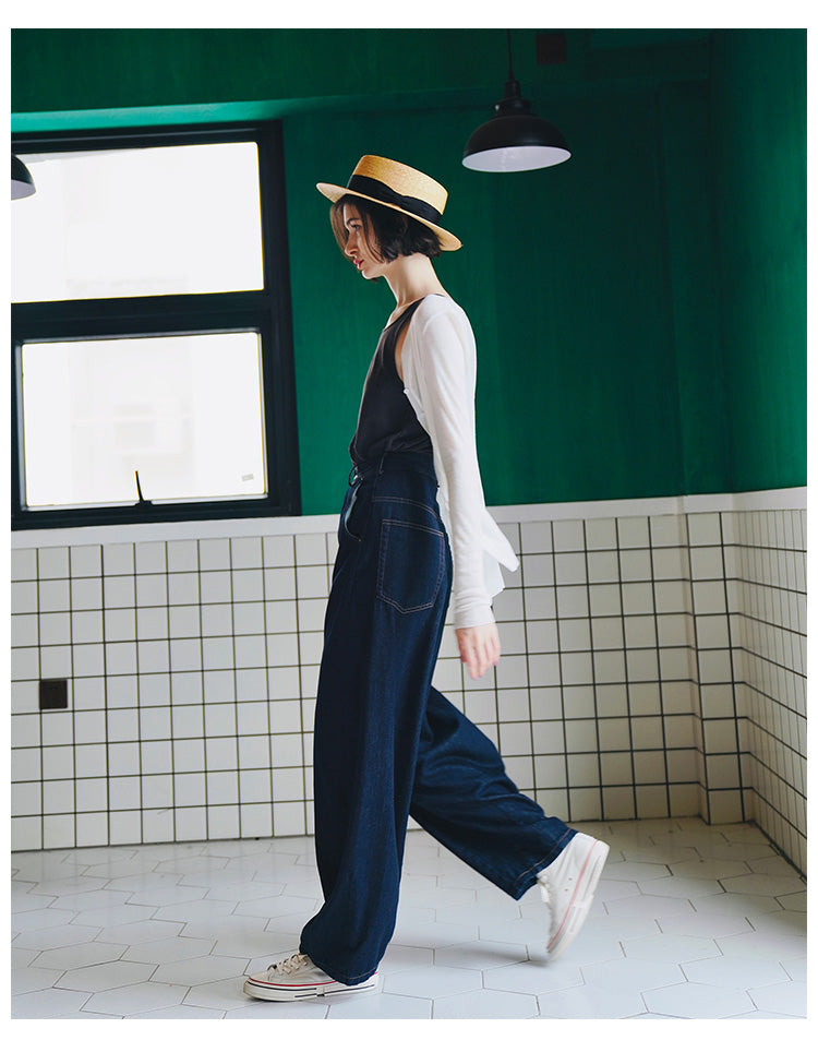 Vintage Wide-Leg Lantern Jeans for Women Wide-Leg Jeans for Women, Trendy New Women's Jeans