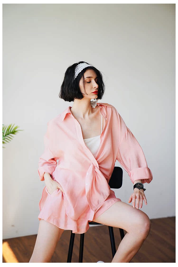 Tencel Sunscreen Casual Suit for Women Trendy Brand Fashion Casual Suit for Women Personality Trendy Slimming Stylish Suit