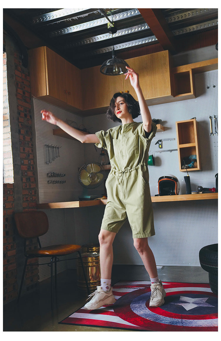 Women's Jumpsuit New Summer Jumpsuit Fashionable One-Piece Shorts Women Casual Loose Overalls One-Piece Women