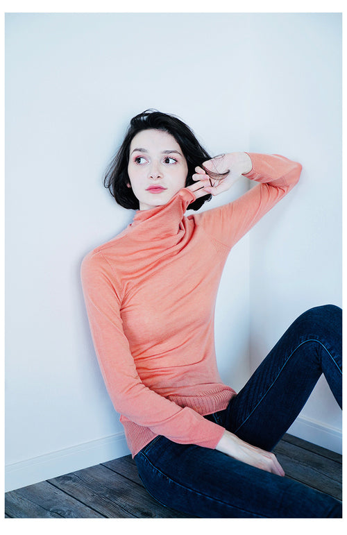 chao Fine Water-Soluble Wool Top for Women Slim Fit Thin Knitted Sweater Autumn New Pullover Long Sleeve Base