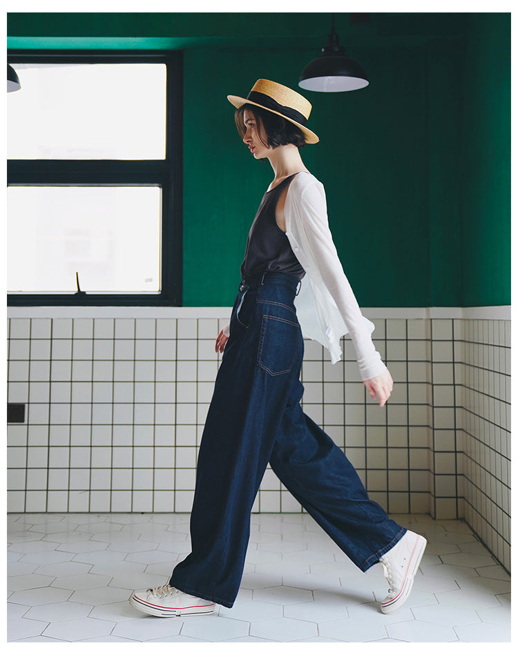 Vintage Wide-Leg Lantern Jeans for Women Wide-Leg Jeans for Women, Trendy New Women's Jeans