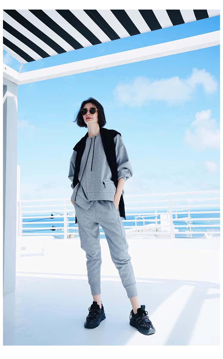 Trendy women's clothing set, casual two-piece set, pure cotton  set