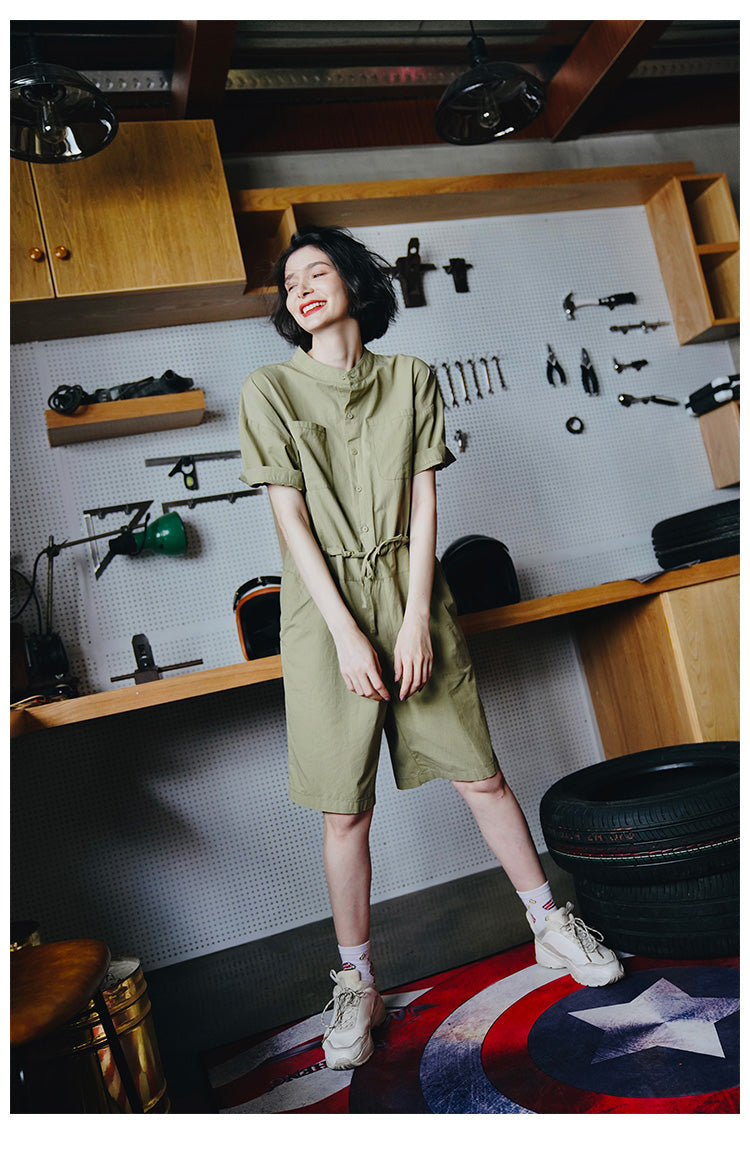 Women's Jumpsuit New Summer Jumpsuit Fashionable One-Piece Shorts Women Casual Loose Overalls One-Piece Women