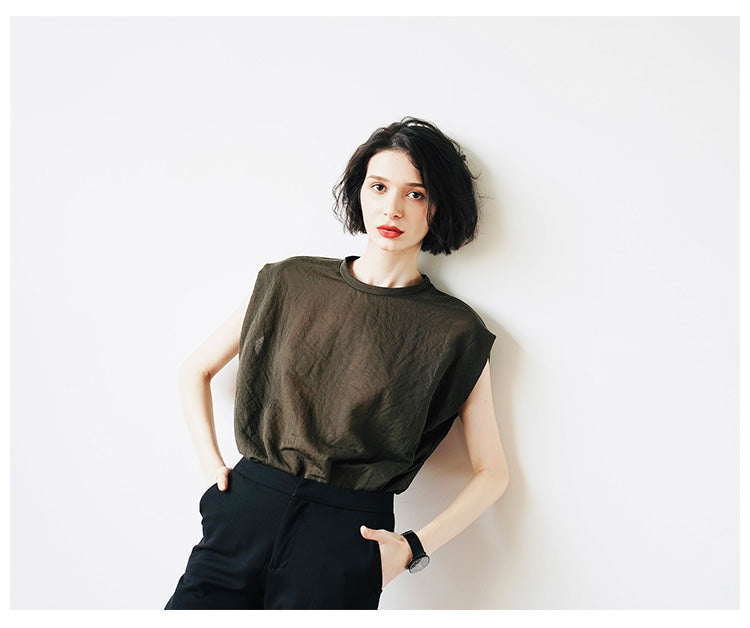 Lightweight, comfortable,  Trendy Women's Summer Loose Fit Short Sleeve, Unique Solid Color  Women's T-shirt