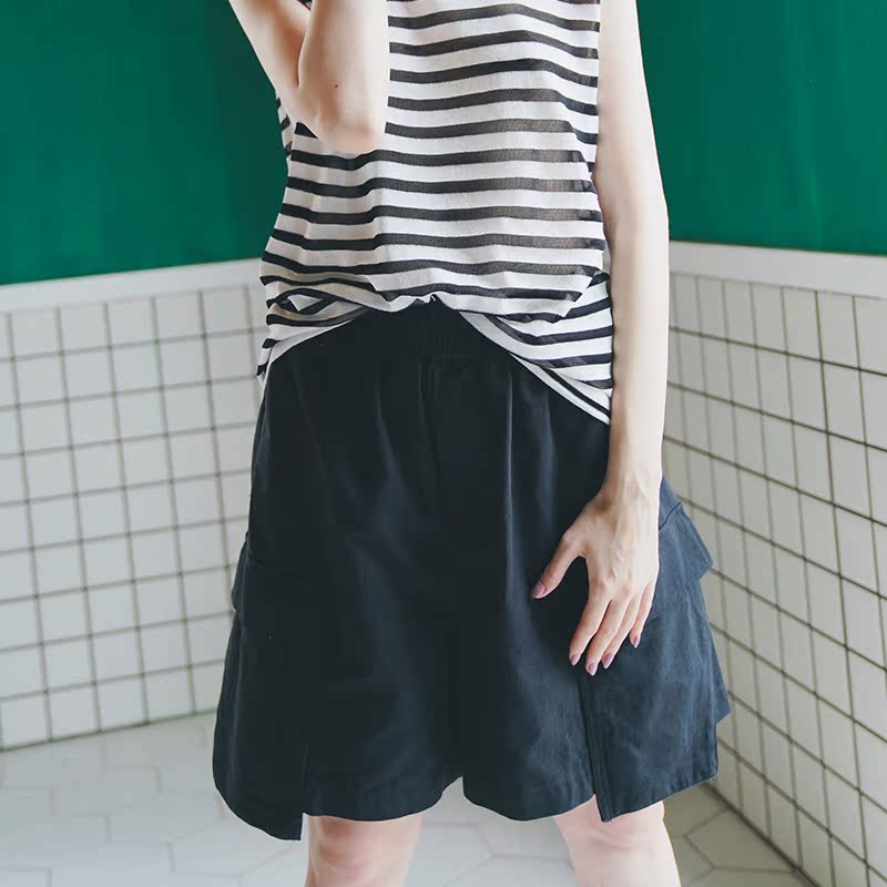 Trendy Versatile Sleeveless Striped Knitted Vest for Women Loose Casual Outerwear Women's Top
