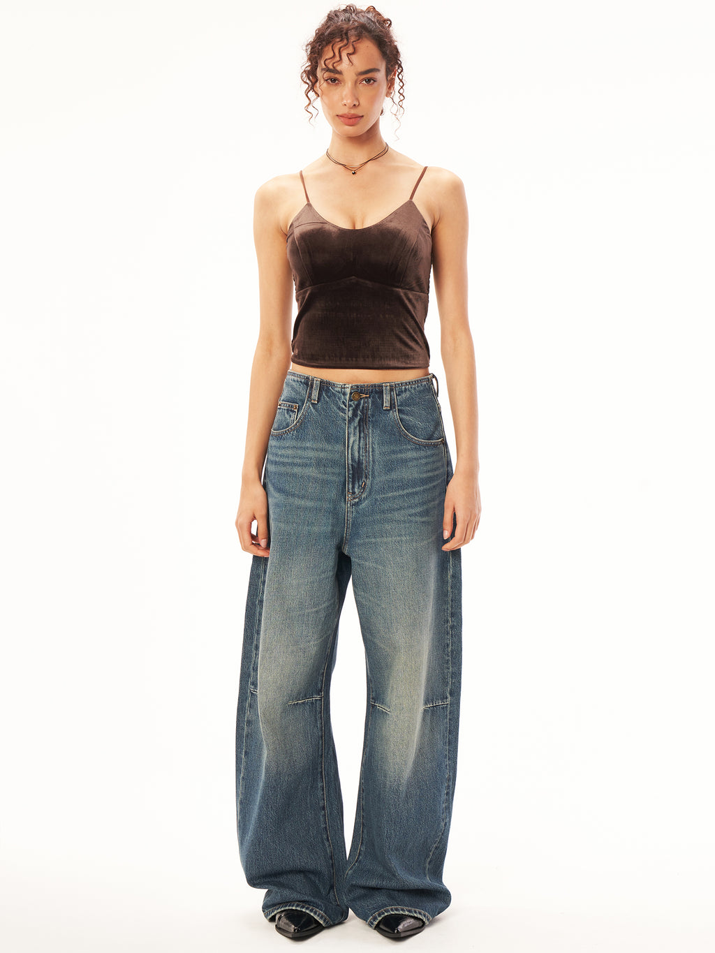 Elegant Velvet Camisole Top