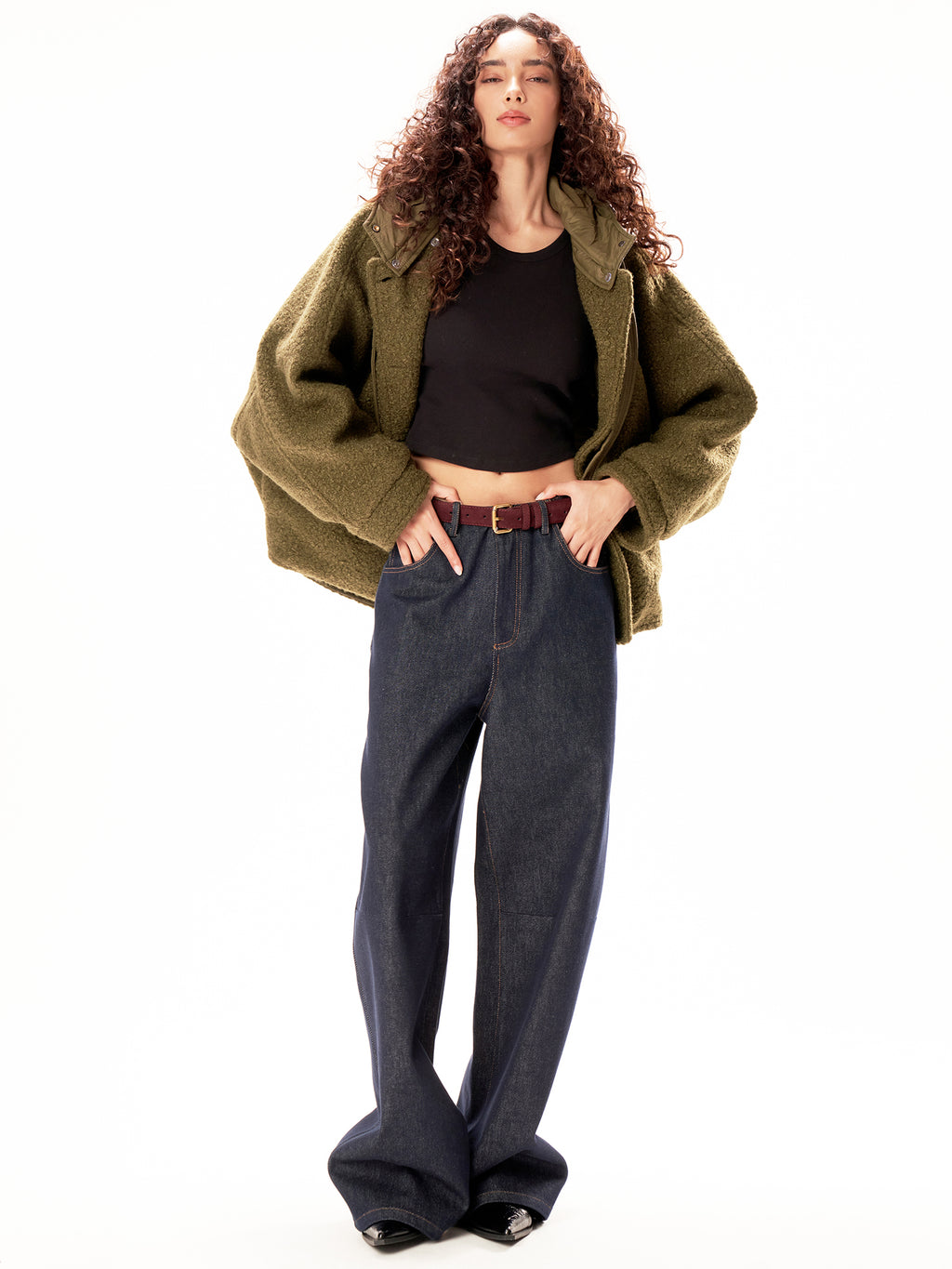 Lässiger Oversize-Mantel mit Reverskragen für Herbst & Winter, erhältlich in Karo-, Blumen- und Unifarben, Einheitsgröße