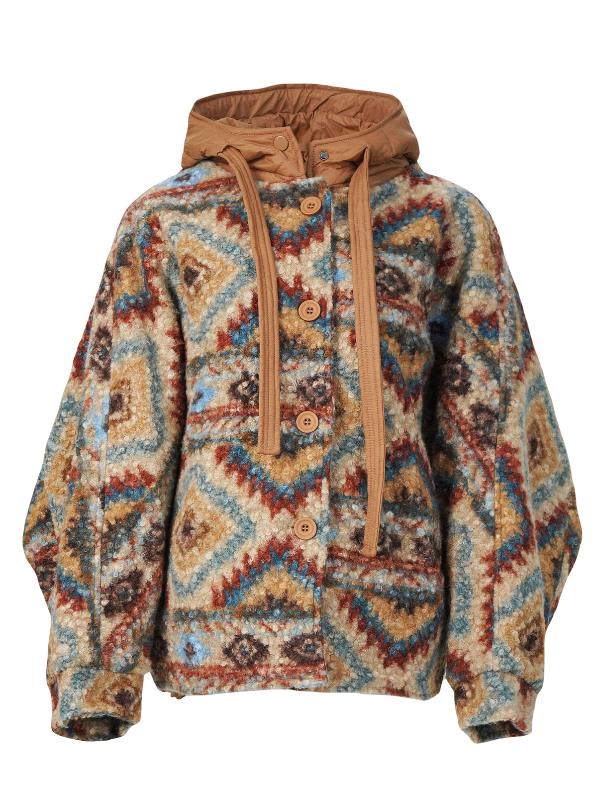 Lässiger Oversize-Mantel mit Reverskragen für Herbst & Winter, erhältlich in Karo-, Blumen- und Unifarben, Einheitsgröße