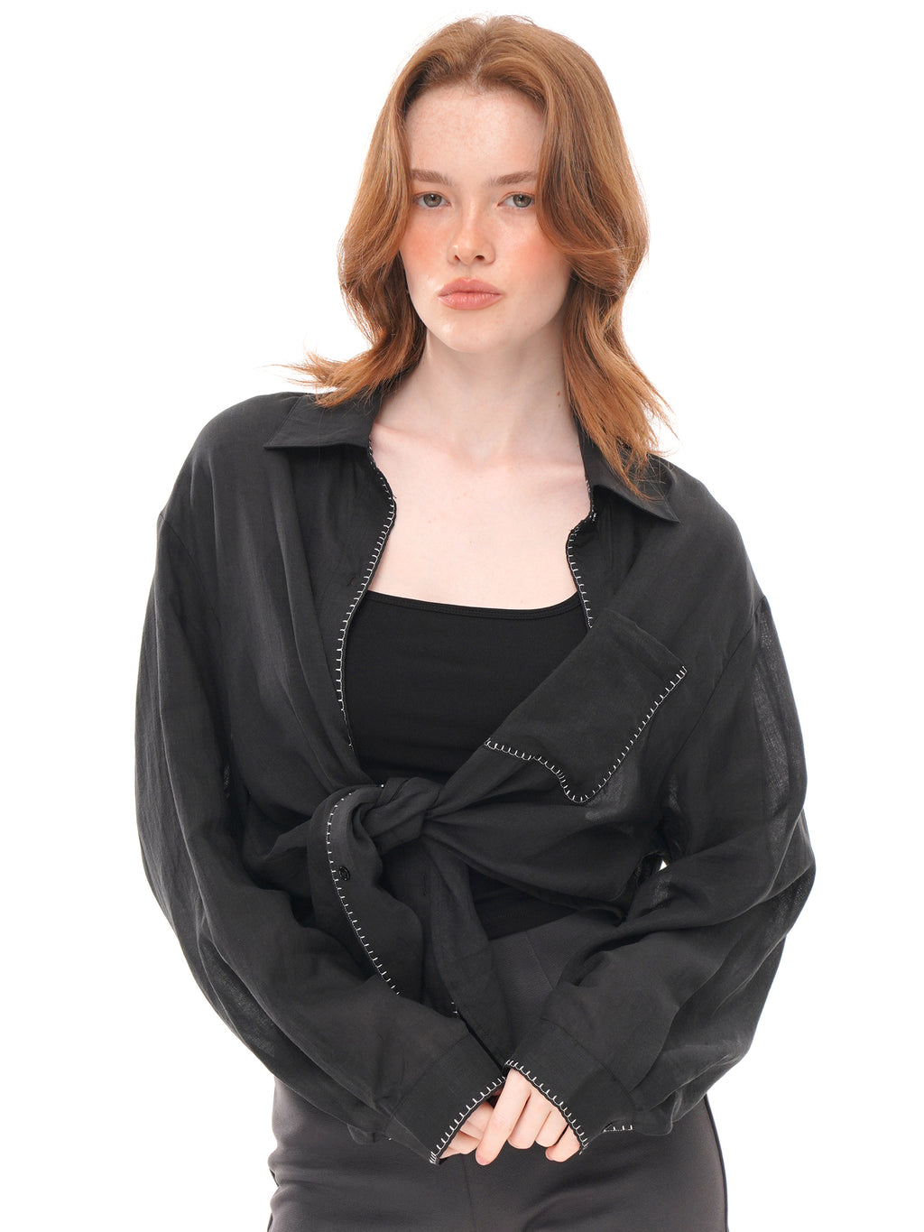 Breathable Ramie Lyocell Loose Shirt