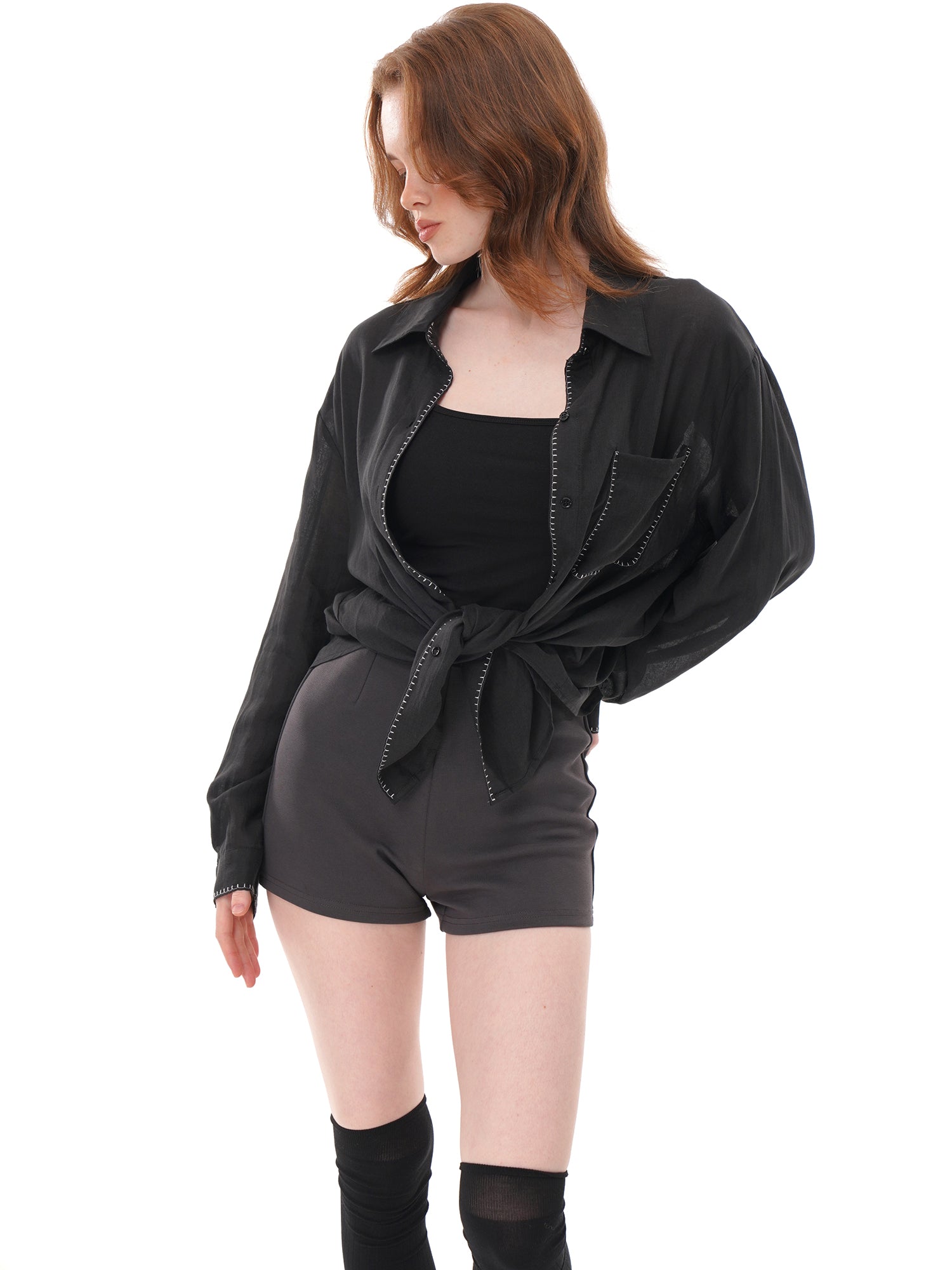 Breathable Ramie Lyocell Loose Shirt