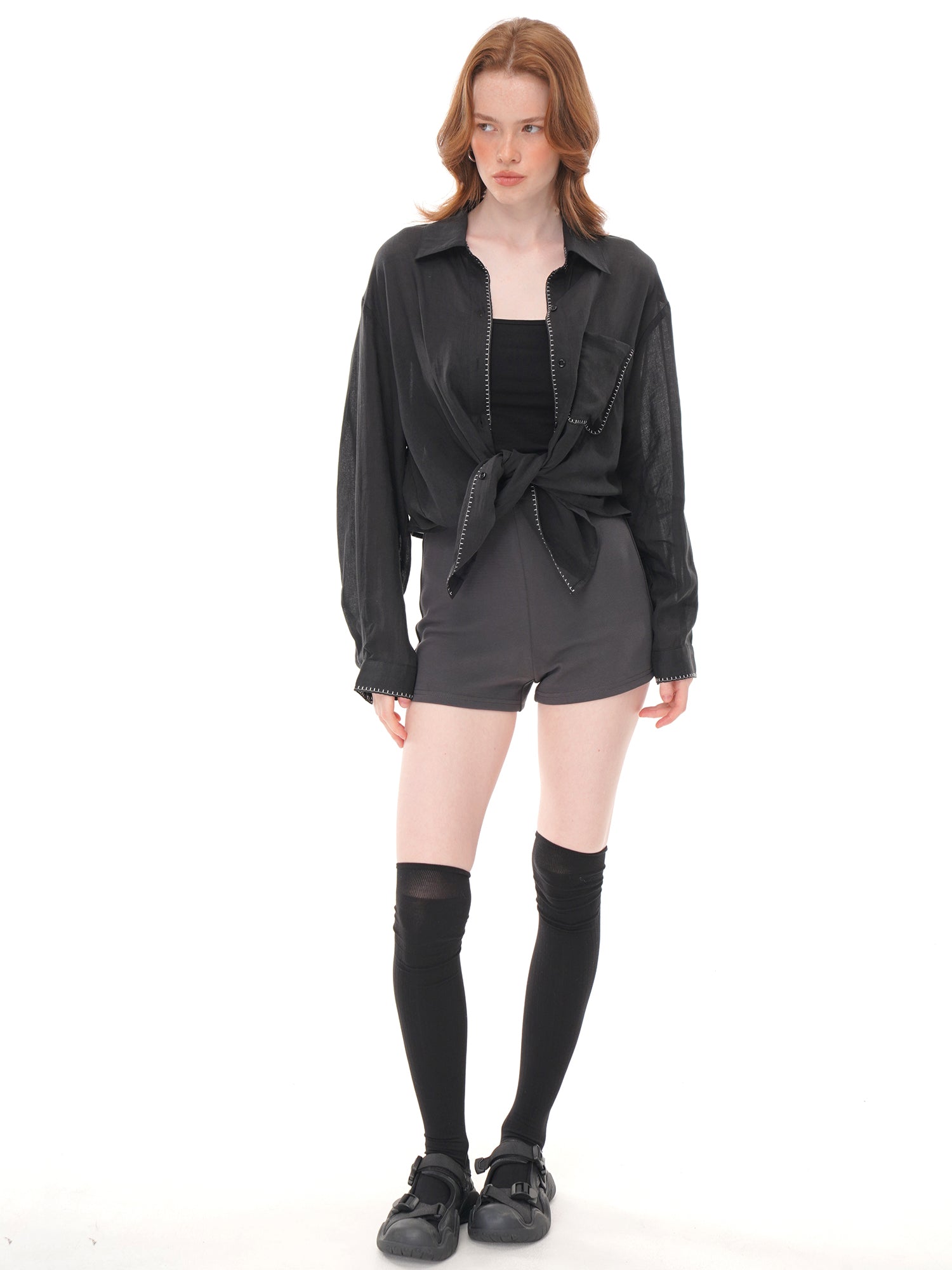 Breathable Ramie Lyocell Loose Shirt