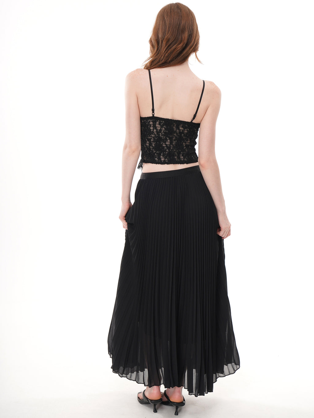 Black Eyelash Floral Lace Corset Cami Top, Sweetheart V Neck Boned Sheer Bustier Crop Top