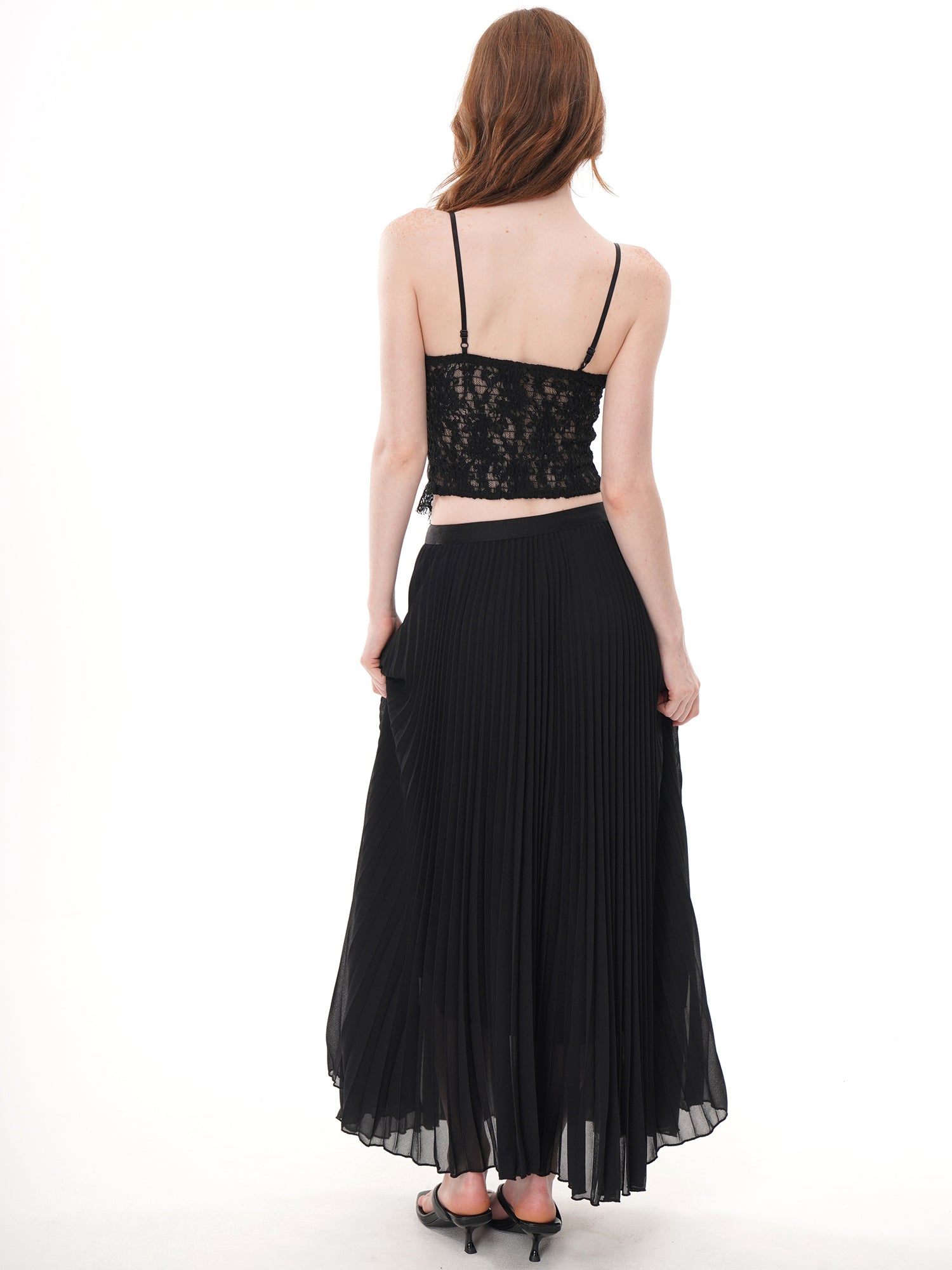 Black Eyelash Floral Lace Corset Cami Top, Sweetheart V Neck Boned Sheer Bustier Crop Top