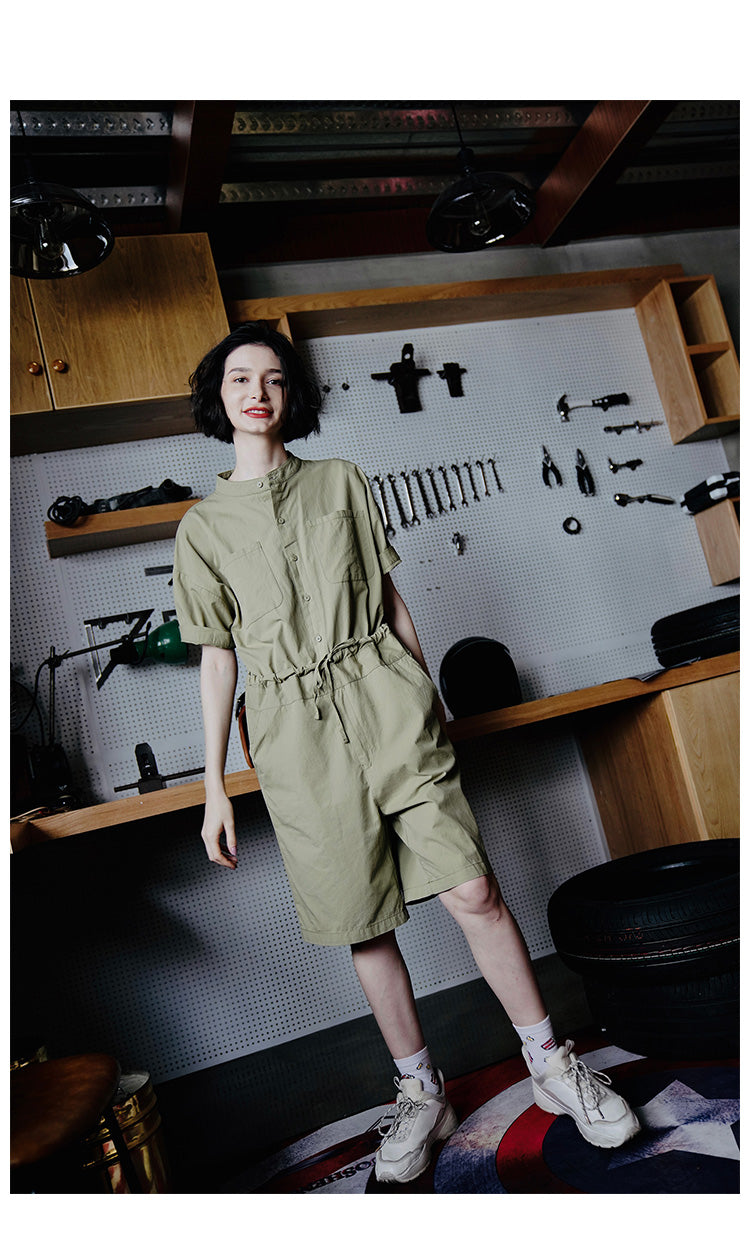 Women's Jumpsuit New Summer Jumpsuit Fashionable One-Piece Shorts Women Casual Loose Overalls One-Piece Women