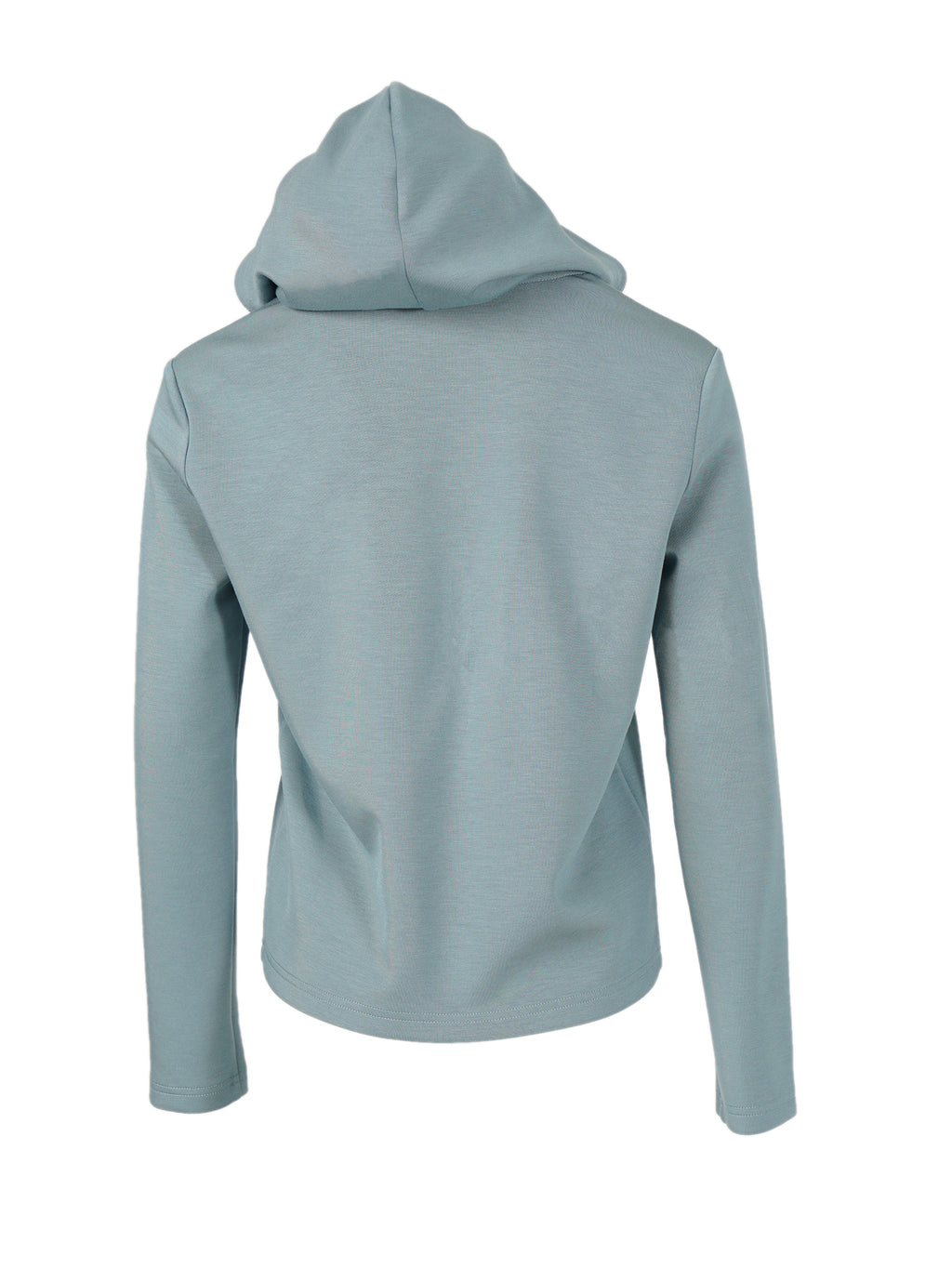 Modal Air Layer Hooded Sporty Jacket - Light Blue