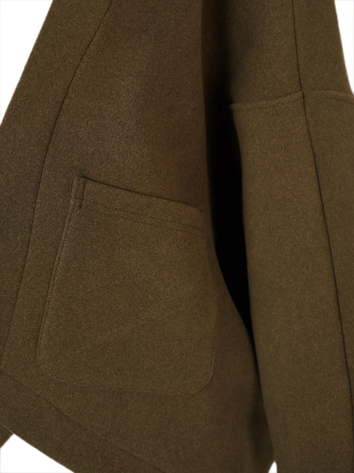 Modern Asymmetric Batwing Cardigan - Dark Green