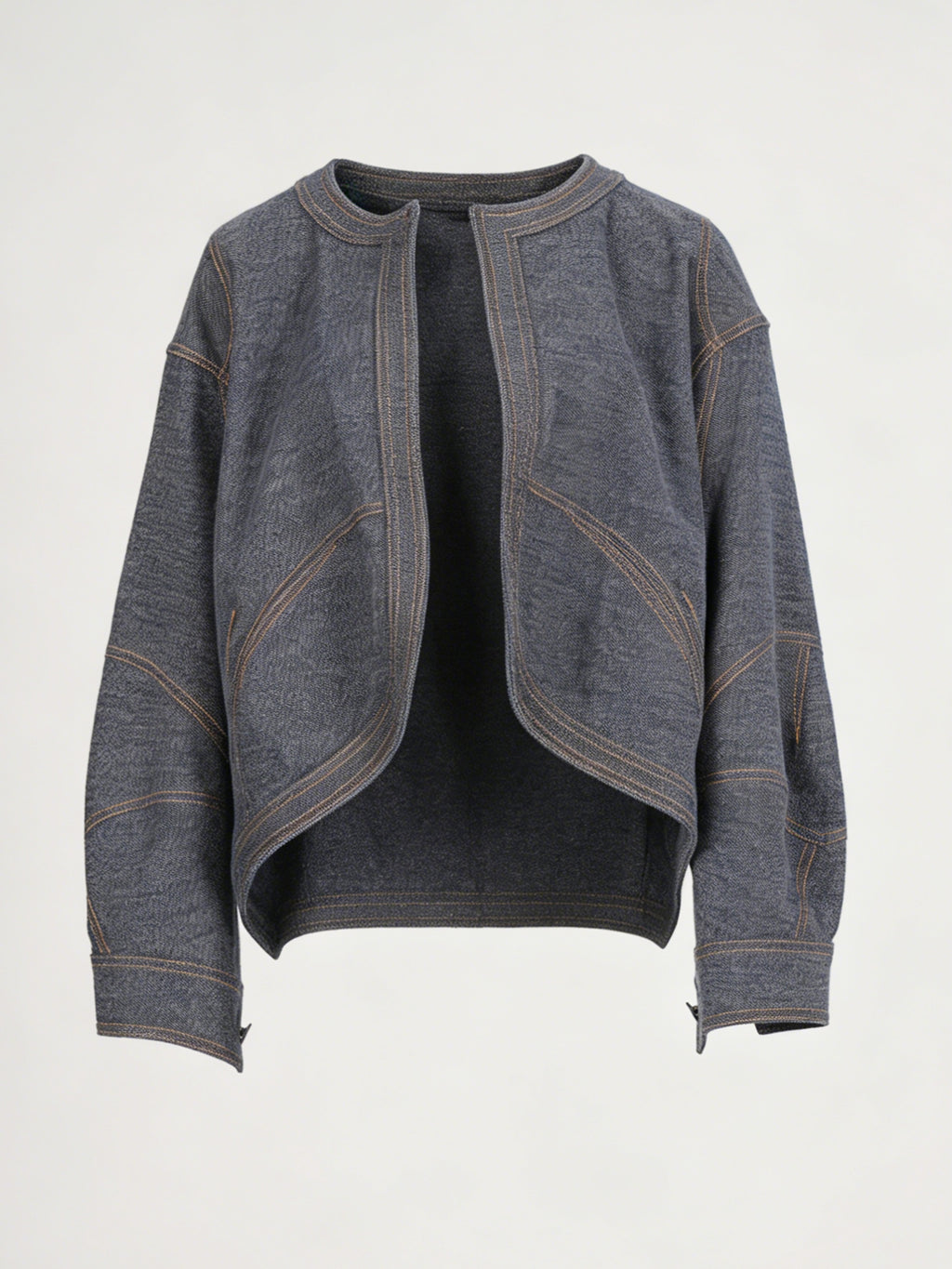 Women's Fashion Loose Cardigan Jacket - Blue