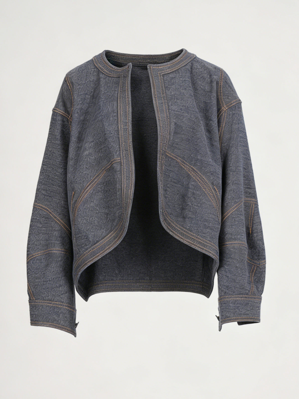Women's Fashion Loose Cardigan Jacket - Blue