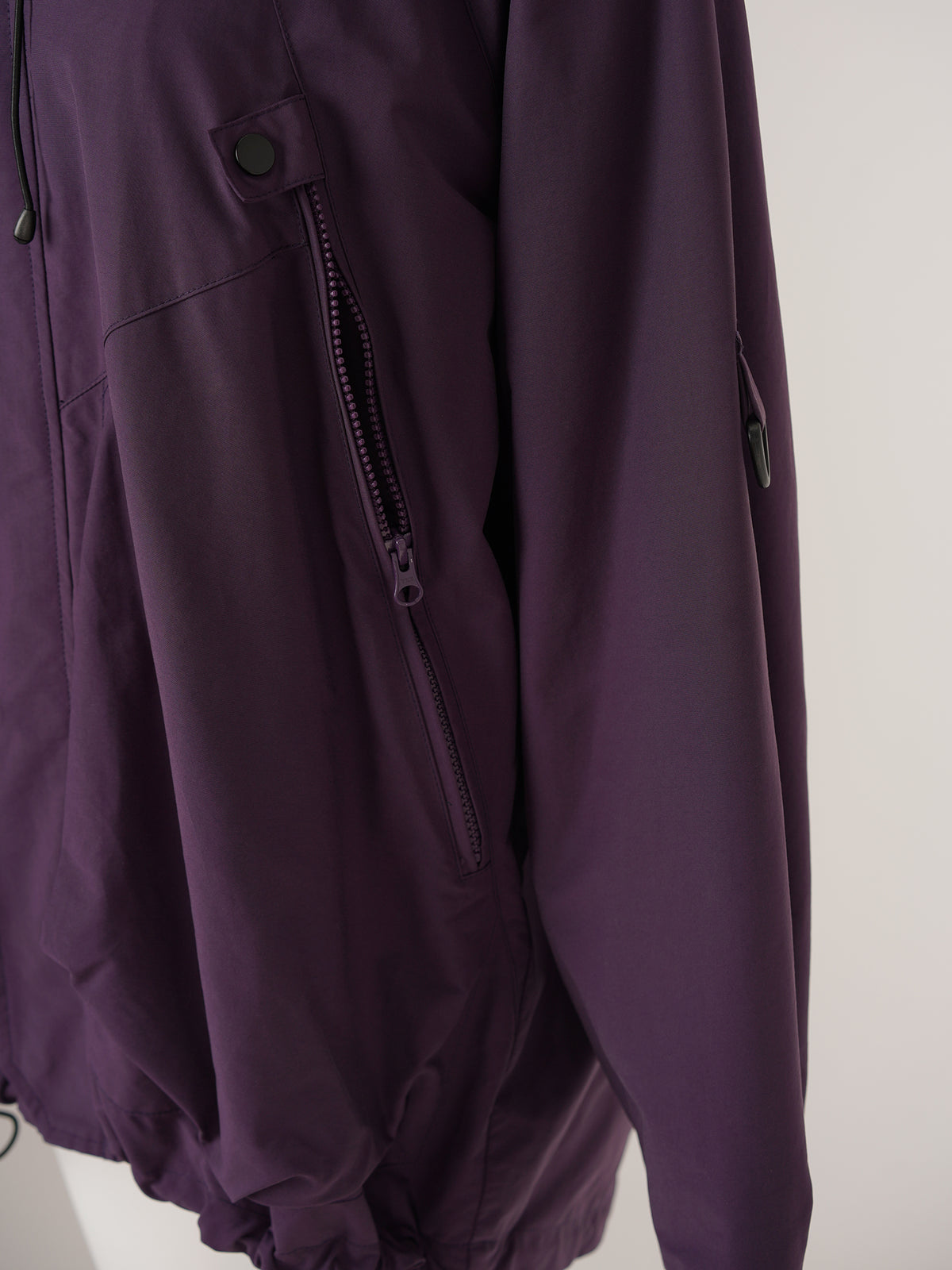 Unisex Hooded Casual Jacket - Purple