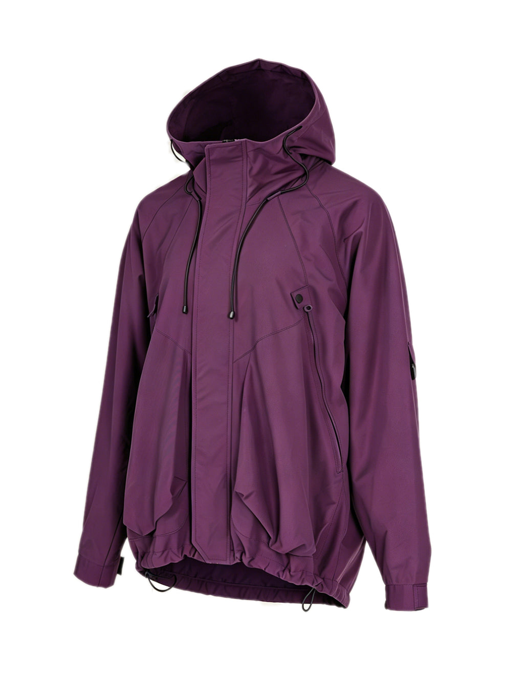 Unisex Hooded Casual Jacket - Purple
