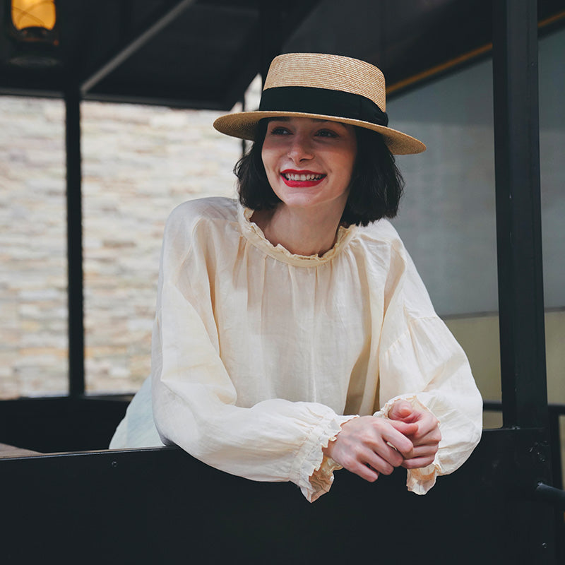 wear linen casual and fashionable long sleeved loose shirts in both front and back
