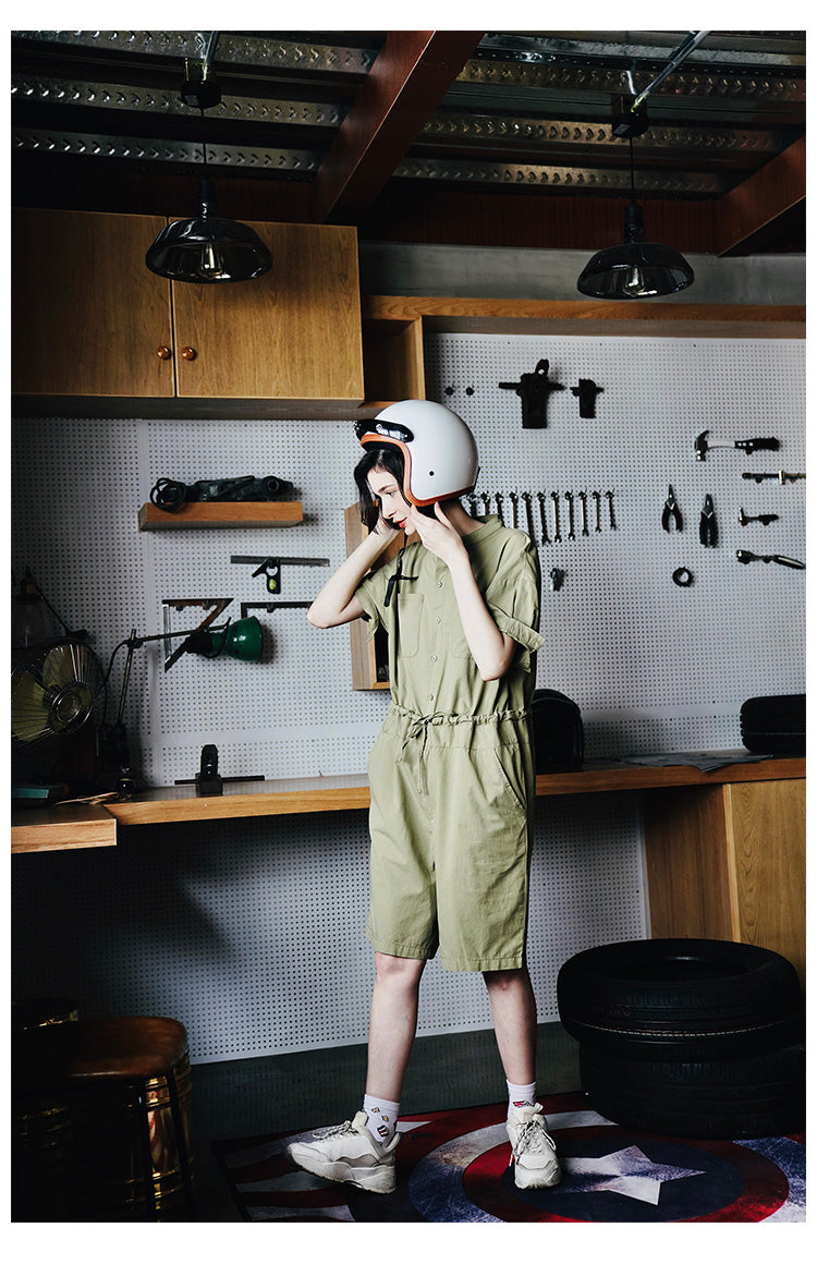 Women's Jumpsuit New Summer Jumpsuit Fashionable One-Piece Shorts Women Casual Loose Overalls One-Piece Women