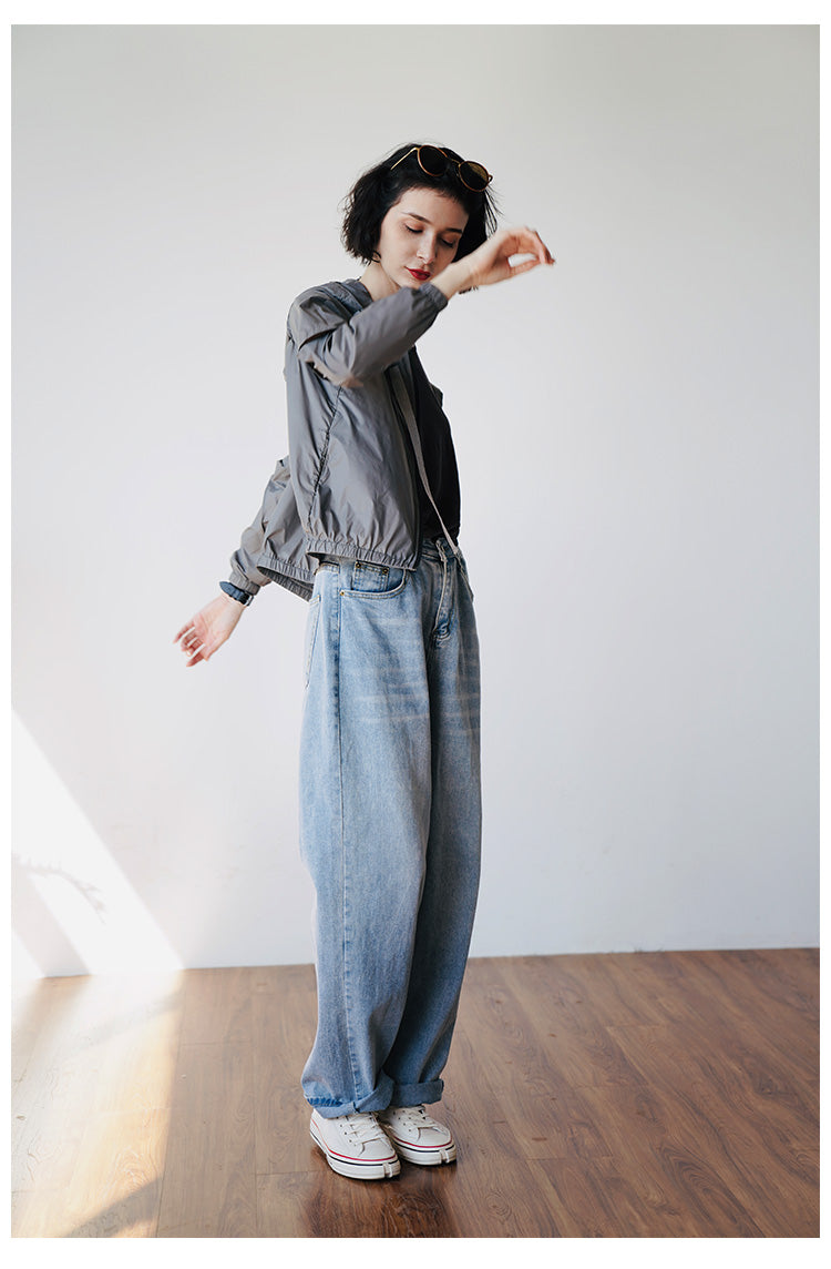 Heavy Industry Design Long Sleeve Sunscreen Clothes for Women Summer New Short and Thin Jackets for Women Air Conditioning Shirts