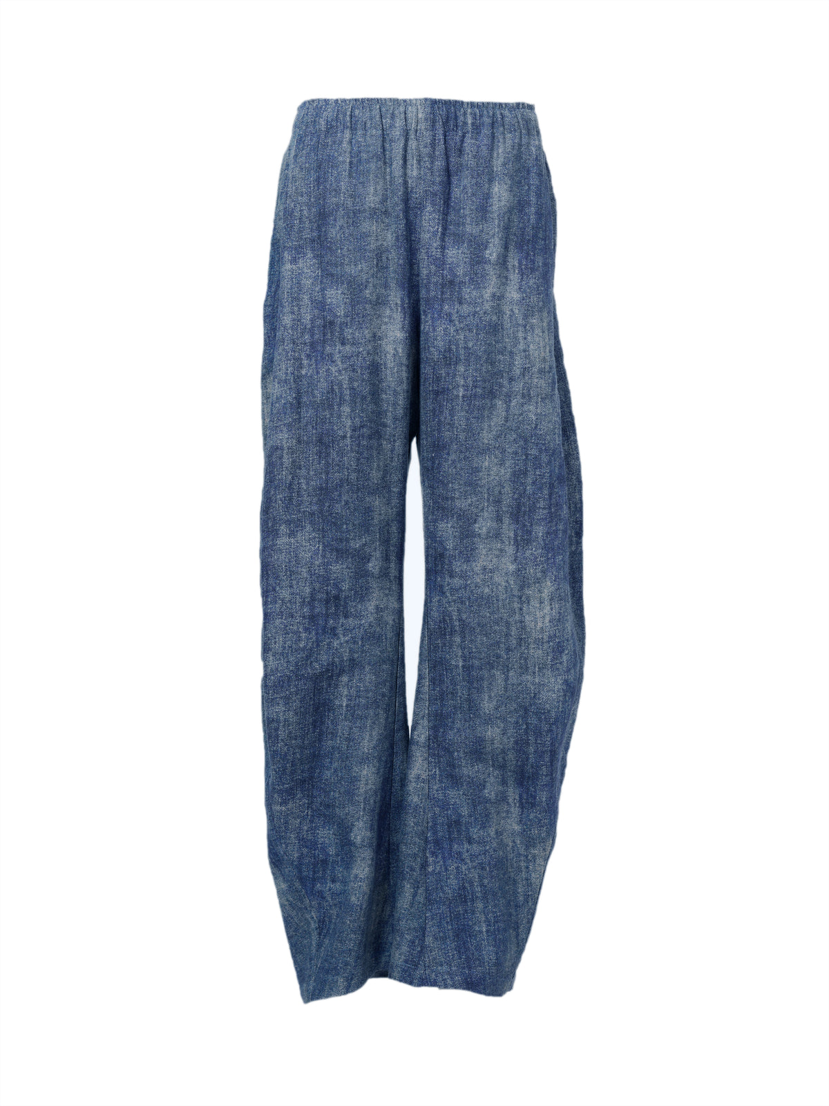 Tie-dye Curved Wide-Leg Pants