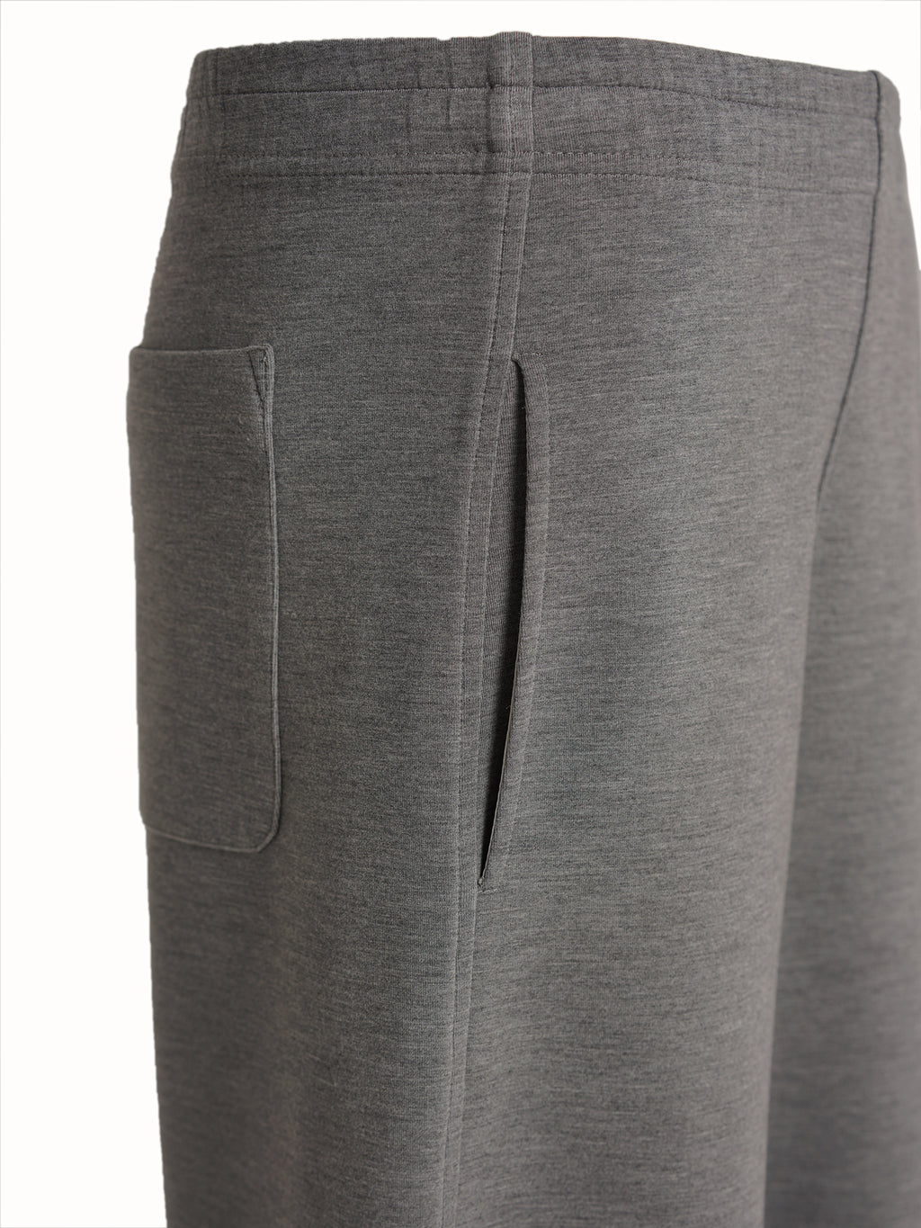 Women's High-Waist Straight Leg Wide-Leg Trousers - Heather Grey