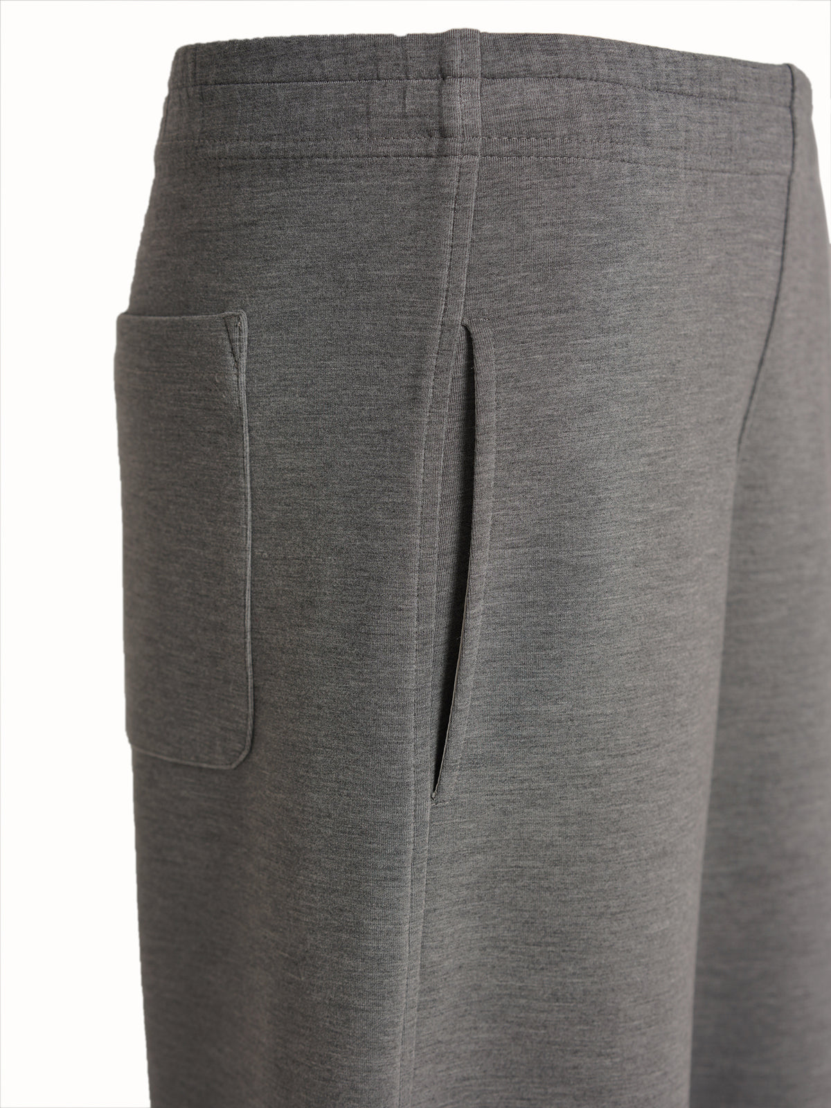Women's High-Waist Straight Leg Wide-Leg Trousers - Heather Grey
