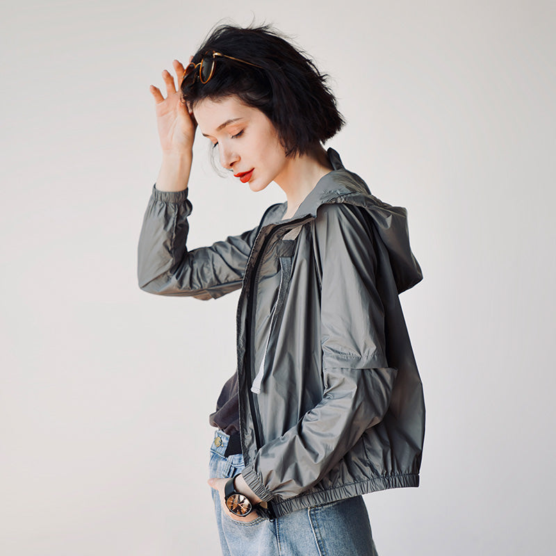 Heavy Industry Design Long Sleeve Sunscreen Clothes for Women Summer New Short and Thin Jackets for Women Air Conditioning Shirts