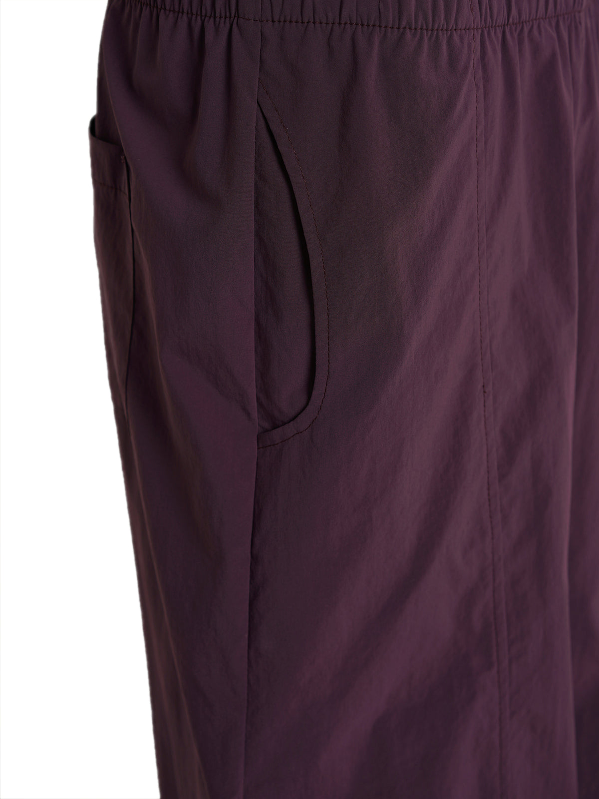 High-Waist Parachute Wide-Leg Pants - Purple