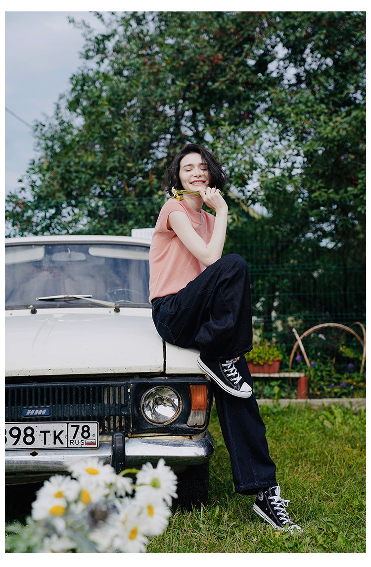 Vintage Wide-Leg Lantern Jeans for Women Wide-Leg Jeans for Women, Trendy New Women's Jeans