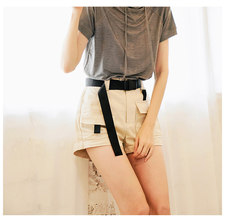 Vintage Style Short-sleeve for Women Skin-friendly trendy short-sleeve hooded shirt  Short Sleeve Women Style Trend  T-shirt