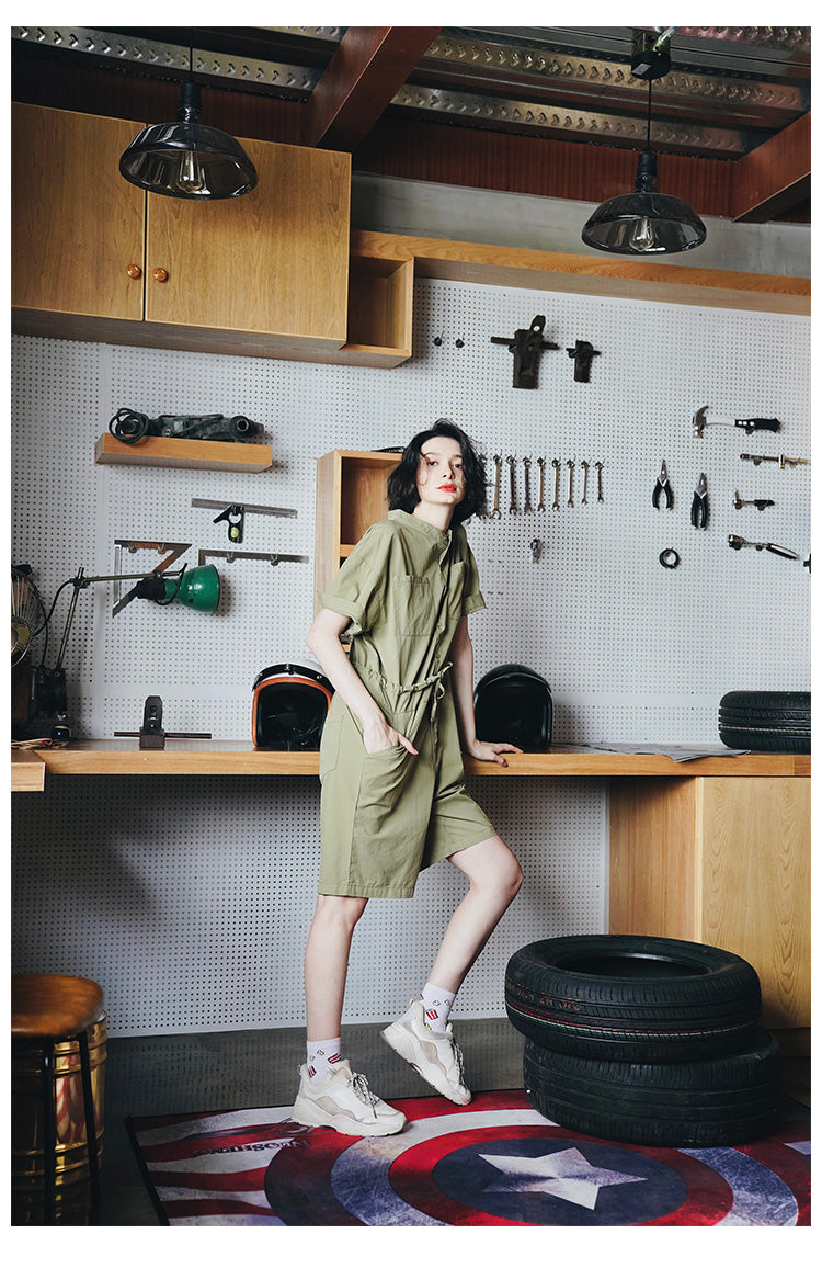 Women's Jumpsuit New Summer Jumpsuit Fashionable One-Piece Shorts Women Casual Loose Overalls One-Piece Women