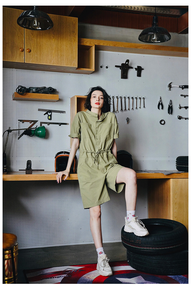 Women's Jumpsuit New Summer Jumpsuit Fashionable One-Piece Shorts Women Casual Loose Overalls One-Piece Women