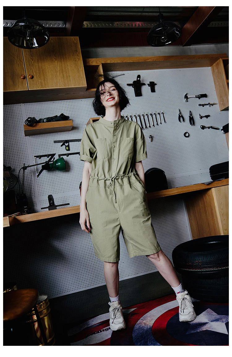 Women's Jumpsuit New Summer Jumpsuit Fashionable One-Piece Shorts Women Casual Loose Overalls One-Piece Women