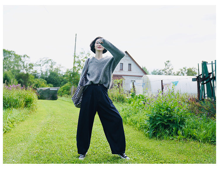 Vintage Wide-Leg Lantern Jeans for Women Wide-Leg Jeans for Women, Trendy New Women's Jeans