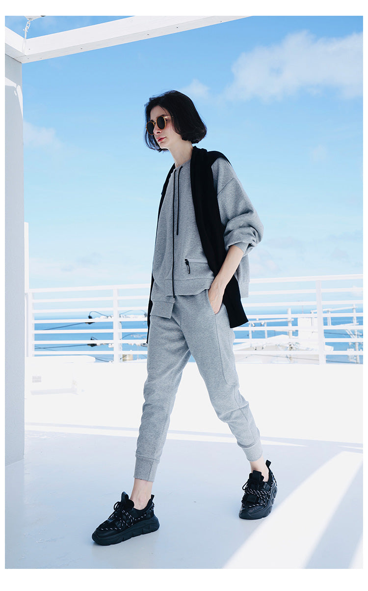 Trendy women's clothing set, casual two-piece set, pure cotton  set