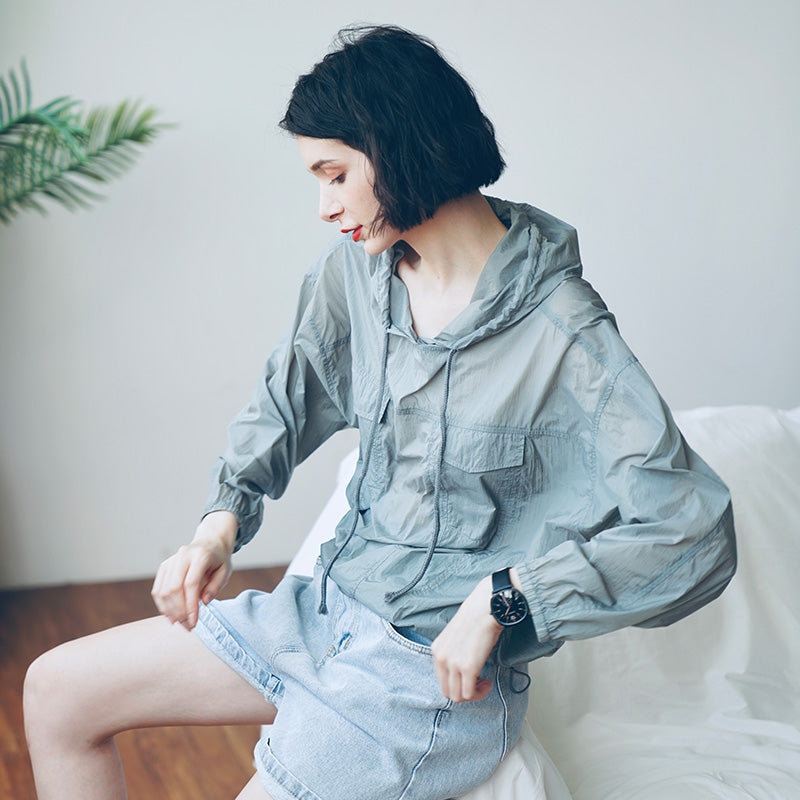 Women's summer lightweight and loose casual sunscreen clothing