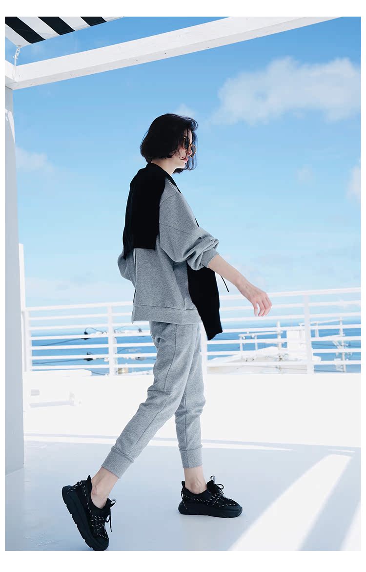 Trendy women's clothing set, casual two-piece set, pure cotton  set