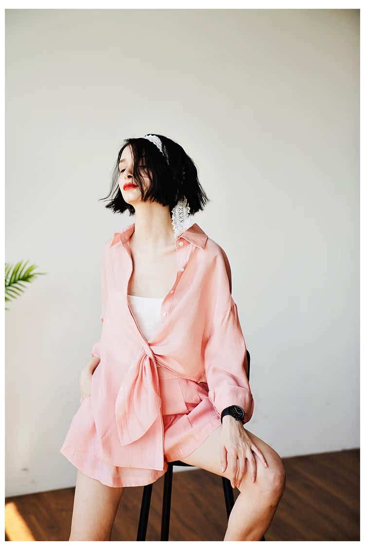 Tencel Sunscreen Casual Suit for Women Trendy Brand Fashion Casual Suit for Women Personality Trendy Slimming Stylish Suit