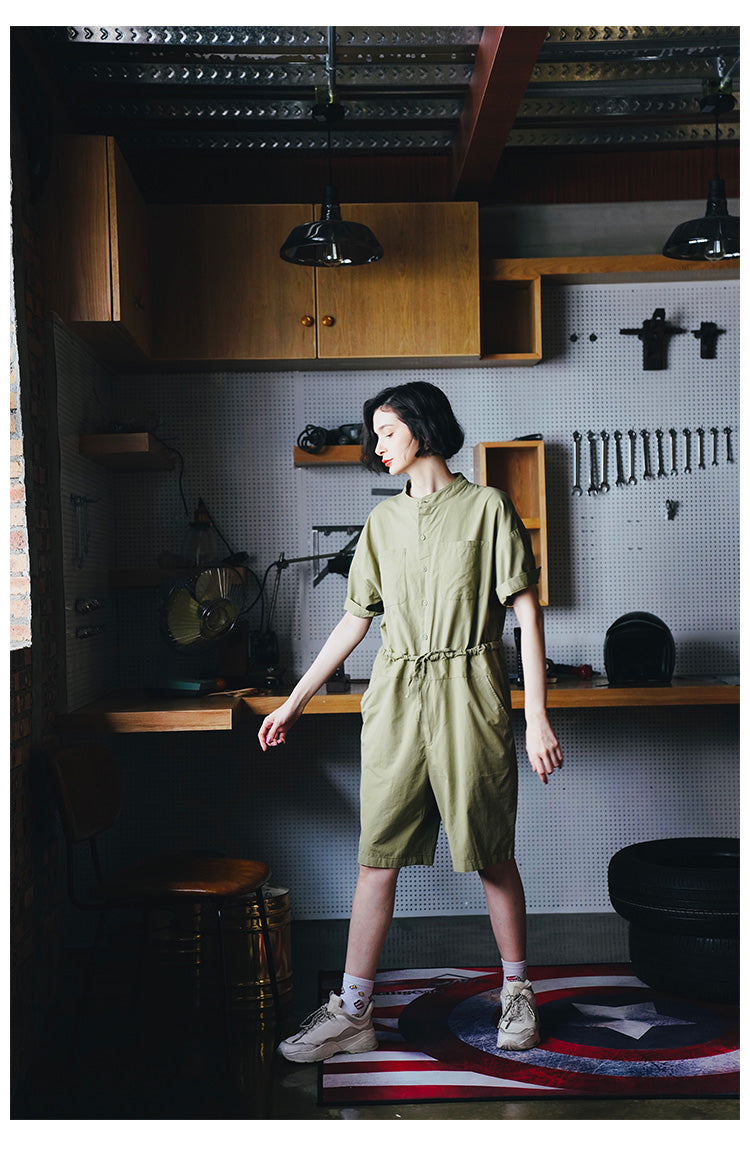 Women's Jumpsuit New Summer Jumpsuit Fashionable One-Piece Shorts Women Casual Loose Overalls One-Piece Women