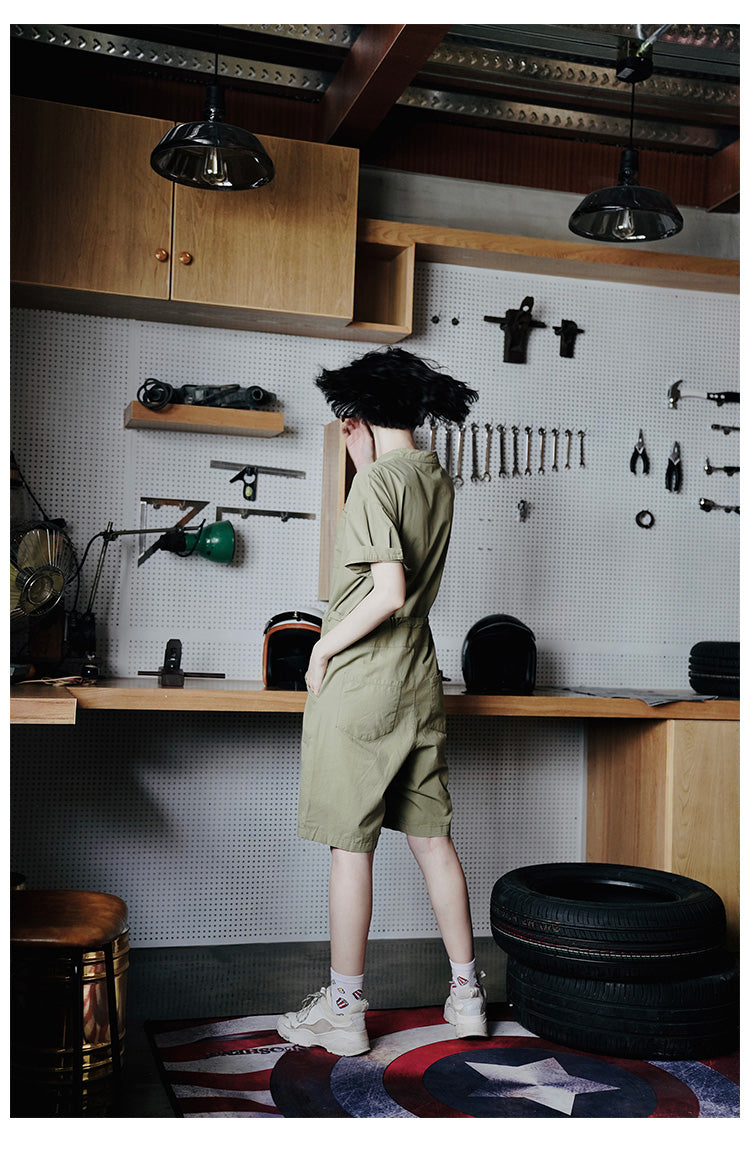 Women's Jumpsuit New Summer Jumpsuit Fashionable One-Piece Shorts Women Casual Loose Overalls One-Piece Women