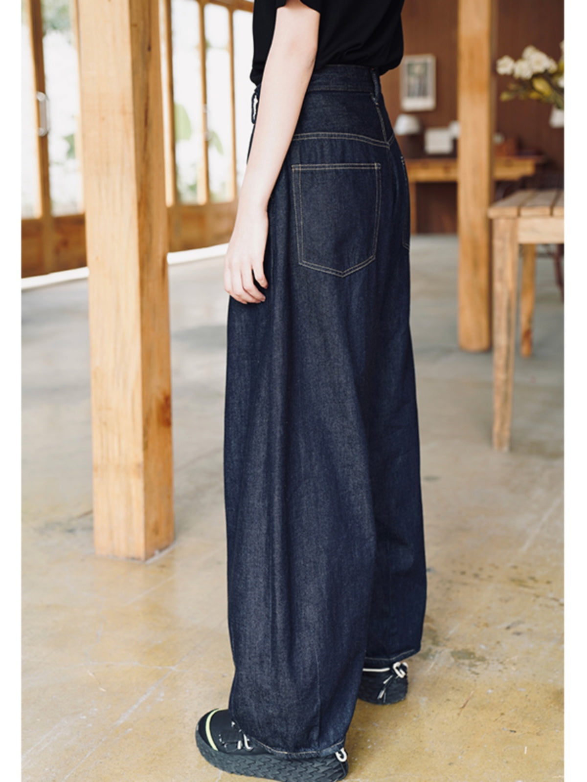 Vintage Wide-Leg Lantern Jeans for Women Wide-Leg Jeans for Women, Trendy New Women's Jeans