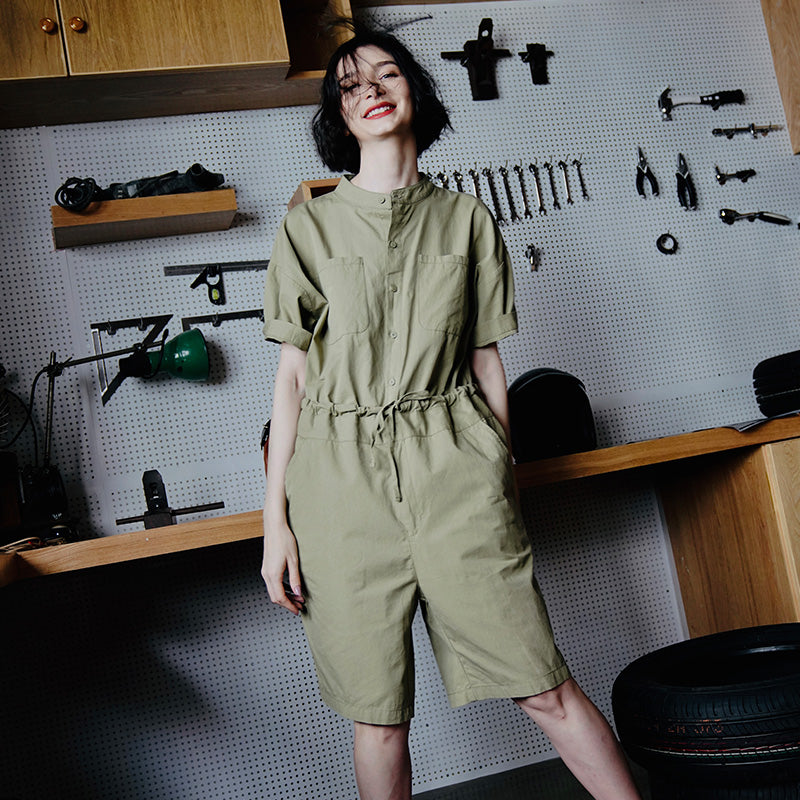 Women's Jumpsuit New Summer Jumpsuit Fashionable One-Piece Shorts Women Casual Loose Overalls One-Piece Women