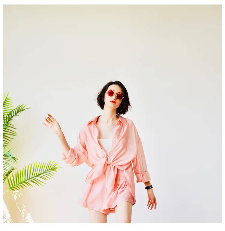 Tencel Sunscreen Casual Suit for Women Trendy Brand Fashion Casual Suit for Women Personality Trendy Slimming Stylish Suit