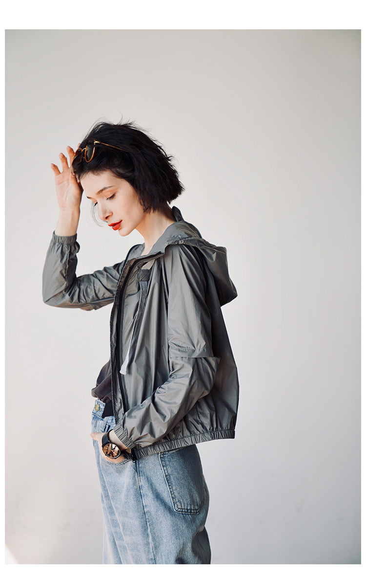 Heavy Industry Design Long Sleeve Sunscreen Clothes for Women Summer New Short and Thin Jackets for Women Air Conditioning Shirts